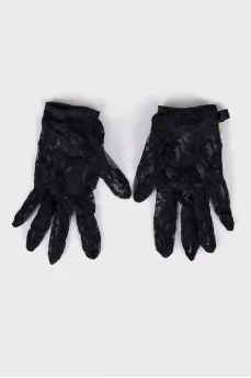 Lace black gloves
