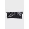 Black bag with golden rhinestones