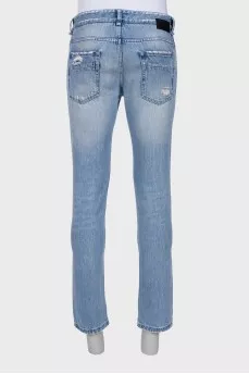 Men's ripped effect jeans