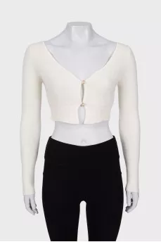 Milky cropped cardigan