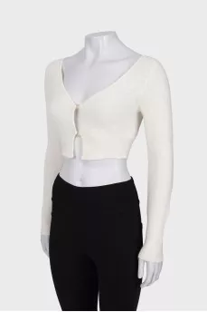 Milky cropped cardigan