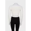 Milky cropped cardigan