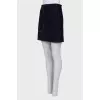 Dark blue woollen skirt 