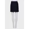 Dark blue woollen skirt 