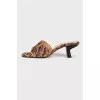 Mules in animal print