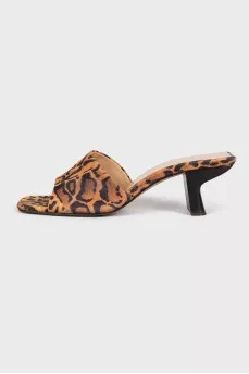 Mules in animal print