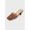 Mules in animal print
