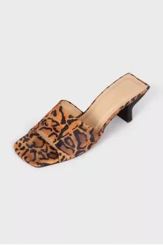 Mules in animal print