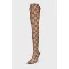 The Hacker Project Knife over the knee boots