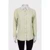 Light green printed shirt