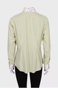 Light green printed shirt