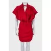 Red polka dot dress