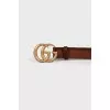 Brown leather belt