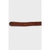 Brown leather belt