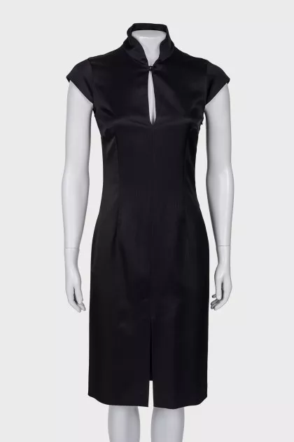 Black short sleeve dress