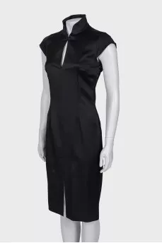 Black short sleeve dress