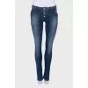 Low rise jeans with buttons
