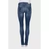 Low rise jeans with buttons
