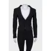 Black jacket with silver hardware