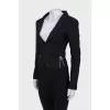Black jacket with silver hardware