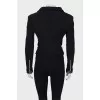 Black jacket with silver hardware