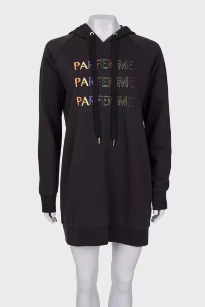 Black fleece dress