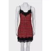 Plaid mini dress