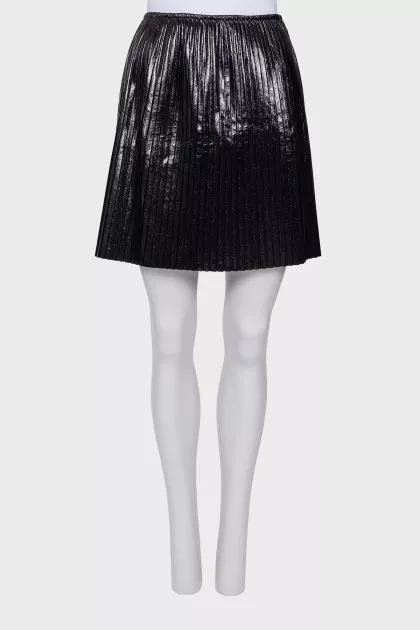 Pleated miniskirt