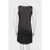 Dark green silk dress