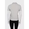 Gray t-shirt with embroidered logo