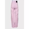 Pink jeans with tag