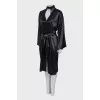 Silk dress with belt