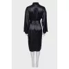 Silk dress with belt