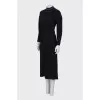 Black maxi dress with collar