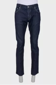Men's dark blue jeans
