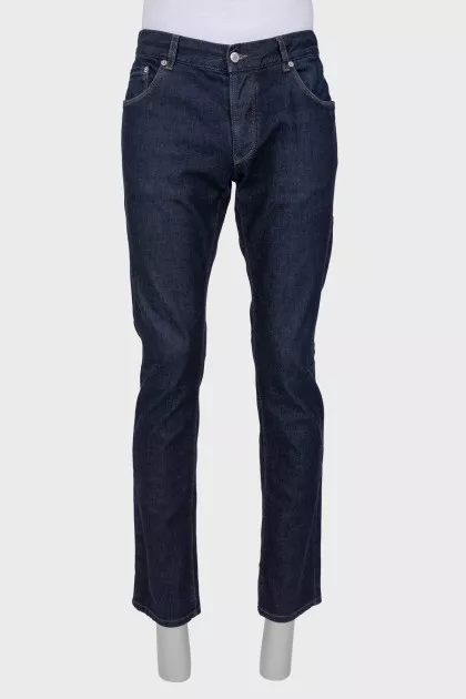 Men's dark blue jeans
