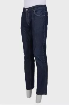 Men's dark blue jeans