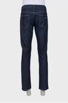 Men's dark blue jeans