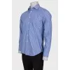 Men's blue striped shirt