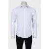 Men's white striped shirt