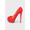 Hot pink stilettos