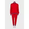 Red tracksuit with stripes