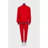 Red tracksuit with stripes