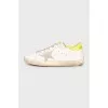 White lace-up sneakers
