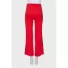 Red straight pants
