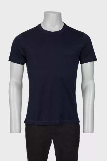 Men's dark blue T-shirt