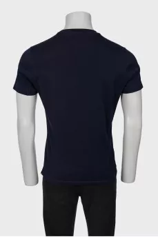 Men's dark blue T-shirt
