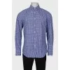 Gingham men's shirt