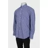 Gingham men's shirt