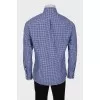Gingham men's shirt